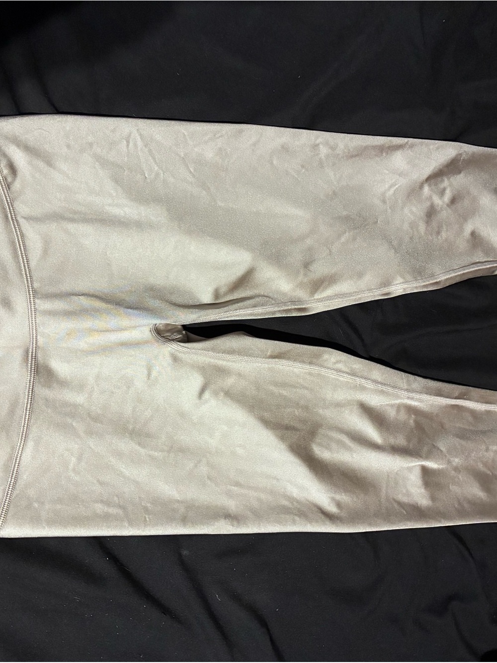 aerie Metallic Silver High-Rise Leggings